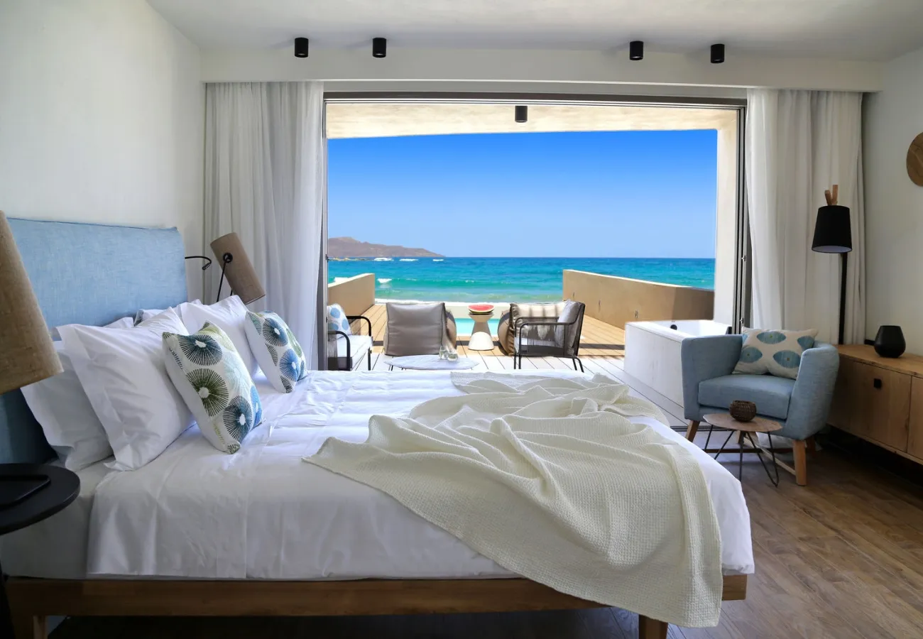 Elegant Beachfront Suites in Chania